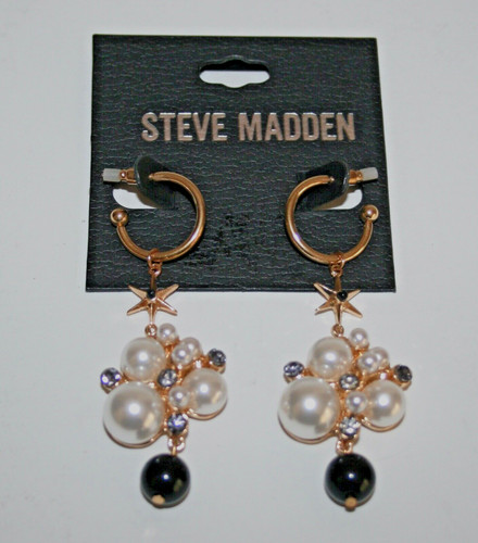 Steve madden gold tone hoop - steve,