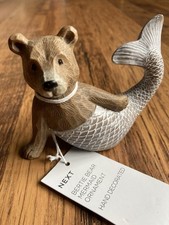 Next Bertie Bear Mermaid Decoration Ornament New