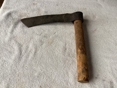 Antique hand forged froe - hand,