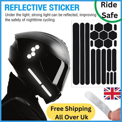 Motorcycle helmet reflective - motorcycle,