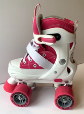 GIRLS PINK ROLLER SKATES
