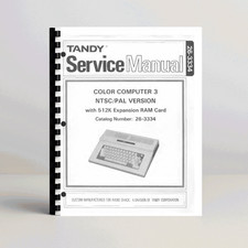 Radio Shack Tandy TRS-80 Color Computer 3 Service Manual