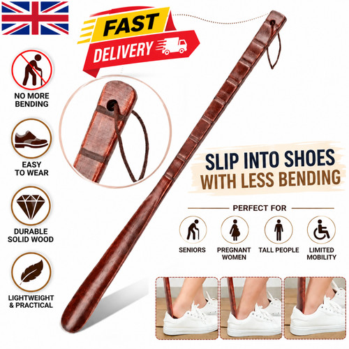 Extra long wooden - long, shoe