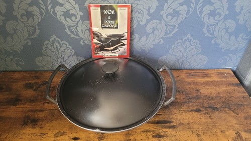 Creuset cast iron wok with - creuset,