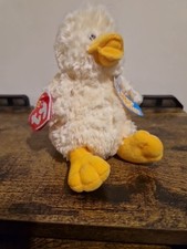 Quackly Ty Duck Plush Toy Beanie Baby Soft Stuffed Animal With Tags