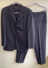 Aquascutum Black Wool Suit