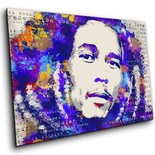 BOB MARLEY MUSIC LEGEND- PRINT ON CANVAS - Stylish Framed Wall Art - Choose Size