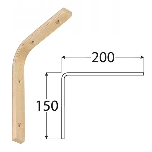 Wooden plywood shelf supports - plywood,