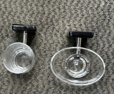 Tesco Stockholm Black Gloss Soap Dish Holder And Beaker Holder Set