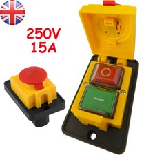 Universal Replacement Switch 250V 15A NVR Switch Emergency Stop Switch UK New