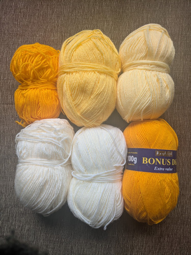 Mixed yellow cream - mixed, scrap