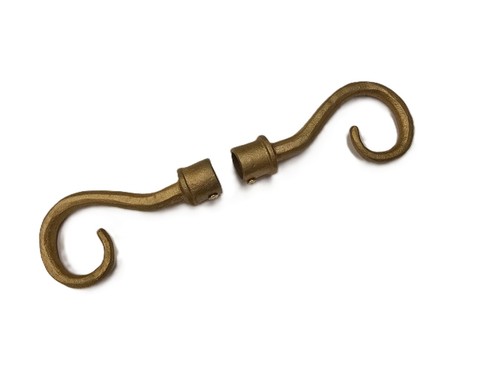 Gold curtain pole finials - gold, 20mm