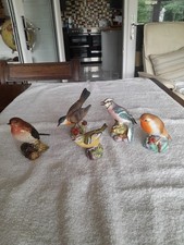 Royal Worcester Garden Bird Figures X 4 And 1 X Beswick Perfect Condition 