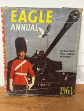 Vintage Eagle Annual Hardback Book 1963 - Rough Dust Cover - The Royal Scots Gre