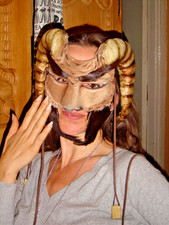 Halloween Leather Satyr Mask Steampunk Halloween Costume Cosplay