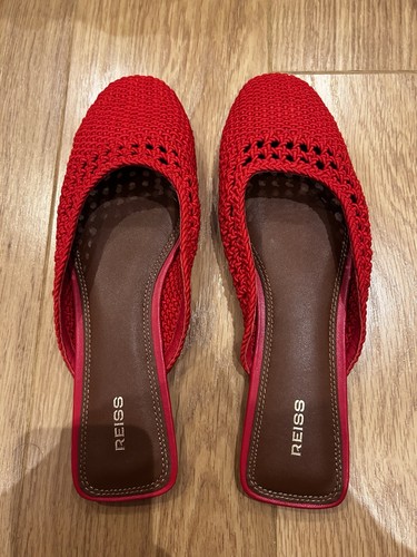 Reiss red flat women - red, women’s