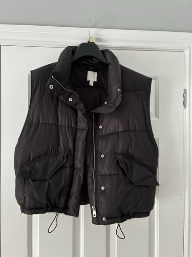 Ladies black padded gilet size - ladies,