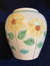 1980s Poole pottery floral vase great condition