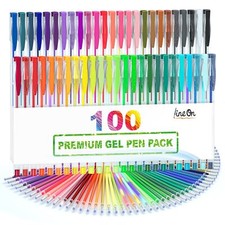 100PC Gel Pen Set Metallic