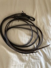 Western Split Brown Leather Reins