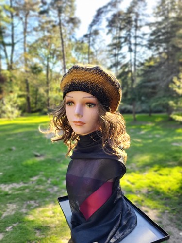 Handmade crochet beret hat - handmade,