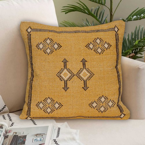 Moroccan cactus silk pillow - moroccan,