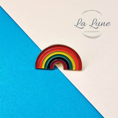 Rainbow positive quote - quote, enamel