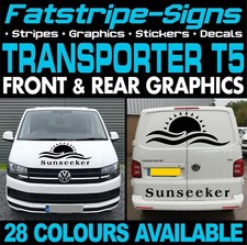 to fit VW TRANSPORTER T5 GRAPHICS STICKERS STRIPES DECALS DAY VAN CAMPER SWB LWB