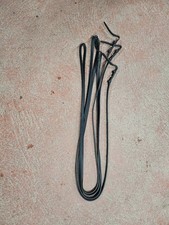 Double bridle reins, black 61"