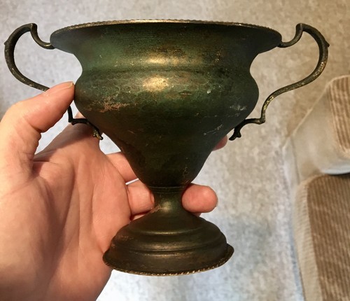 Antique metal trophy cup - cup, or