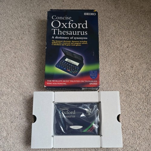 Seiko concise oxford thesaurus - concise,
