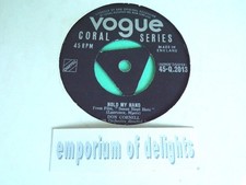 DON CORNELL - Hold My Hand 1954 VOGUE CORAL 7 inch vinyl VG+ WARPED