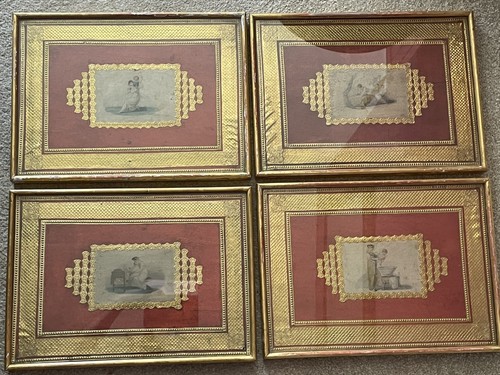 19thc hand coloured stipple - coloured,