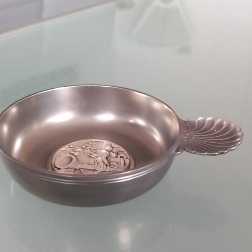 Vintage quaich pewter etain - vintage,