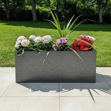 Zinc Galvanised Trough Planter