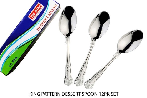 12x kings dessert - dessert, spoon