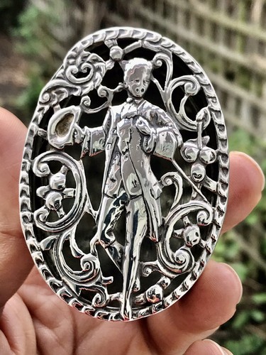 Victorian silver oval trinket - victorian,