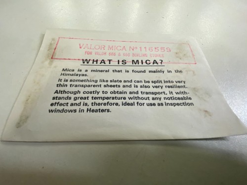 Valor paraffin heater mica - valor,