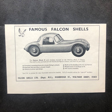 Falcon Car Shells - Waltham Abbey History - Vintage Advert 1958