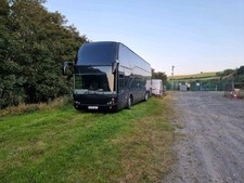 Ayats BRAVO double Decker Bus, 2002 Black. MAN Chassis. Mercedes Engine