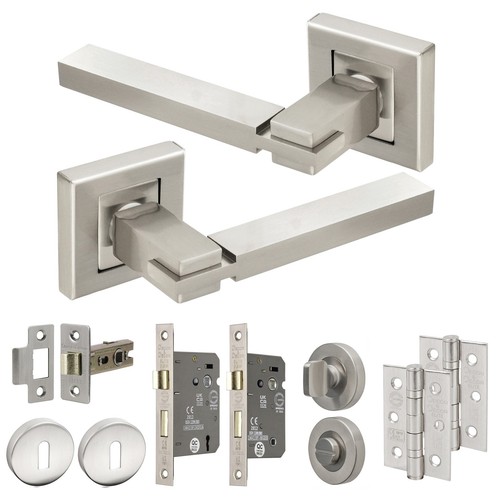 Nexus square rose satin nickel - square,