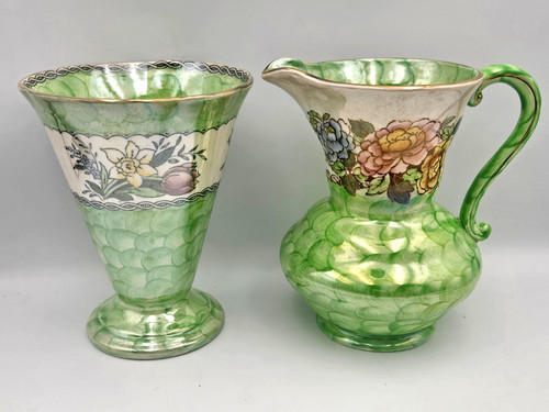 Maling pottery pieces peony - pottery,