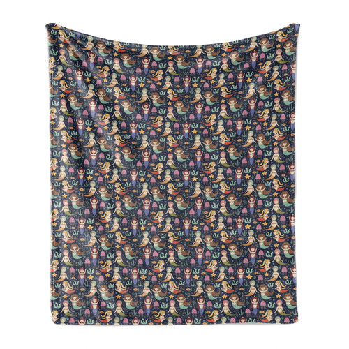 Mermaid soft flannel fleece - mermaid,