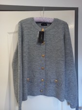 Ladies Et Vous Grey Button Up