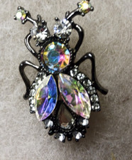 Modern Insect Brooch Sparkly Costume Jewellery