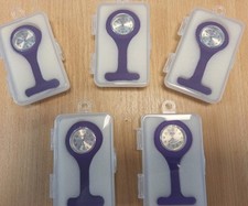 Spirit Nurses Fob Watch x 5 - BATTERIES NEEDED  - Purple