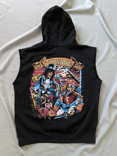 Guns roses sleeveless hoodie - guns,