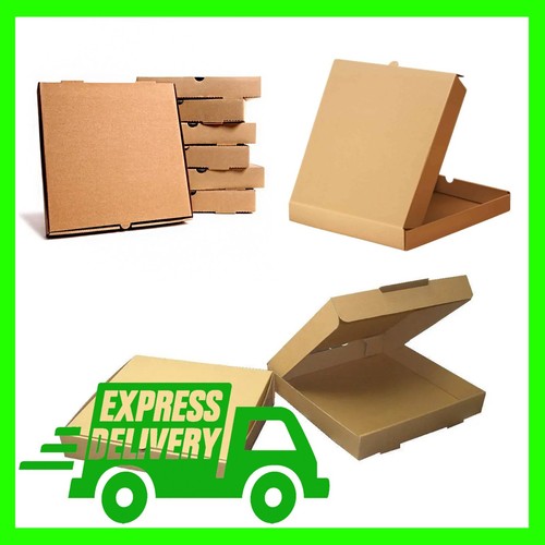 Various size plain brown pizza - various,