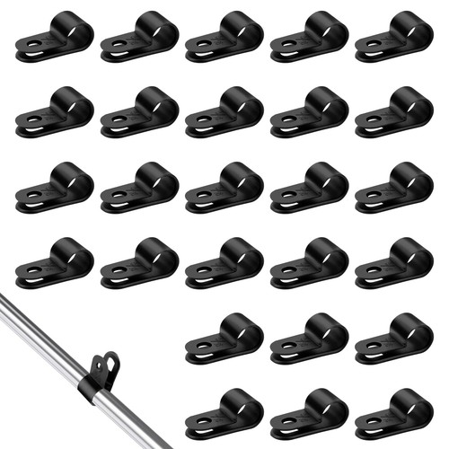 100 pcs type cable clips - r,