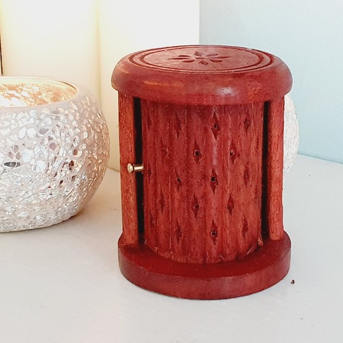Incense cone burner with - incense, door